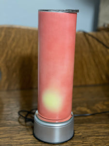 Orange to yellow color changing 20 oz tumbler