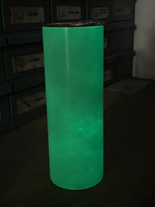 Green to green Glow in the dark Sublimation Tumbler 20 oz