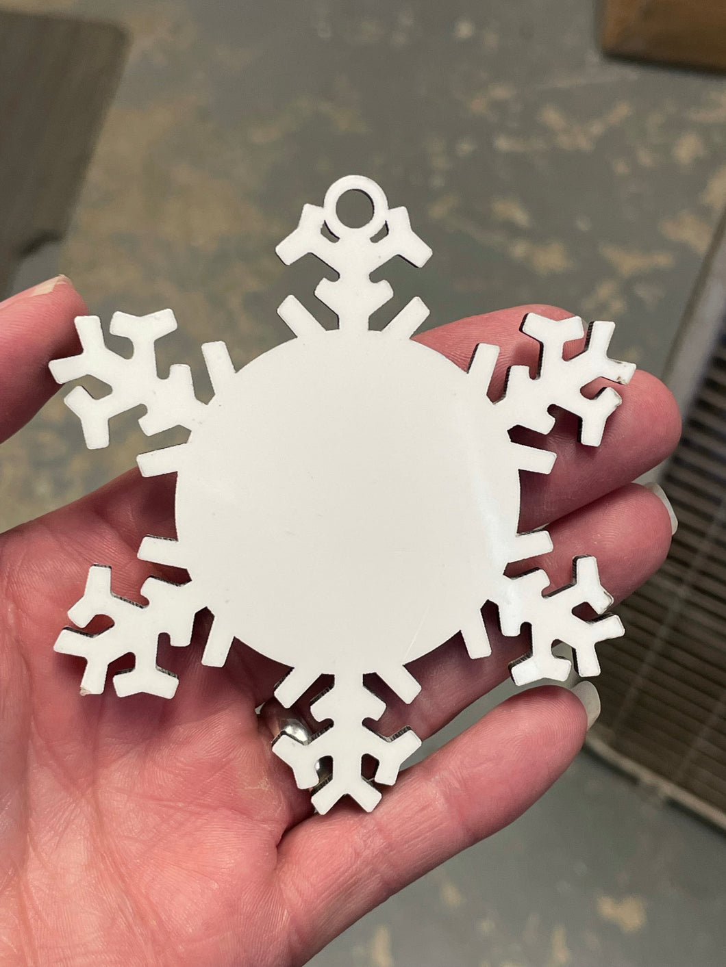 Snowflake Christmas Ornament - MDF - Double Sided