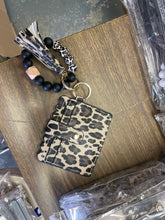 Load image into Gallery viewer, Dark Leopard Bracelet Wallet - silicone beads
