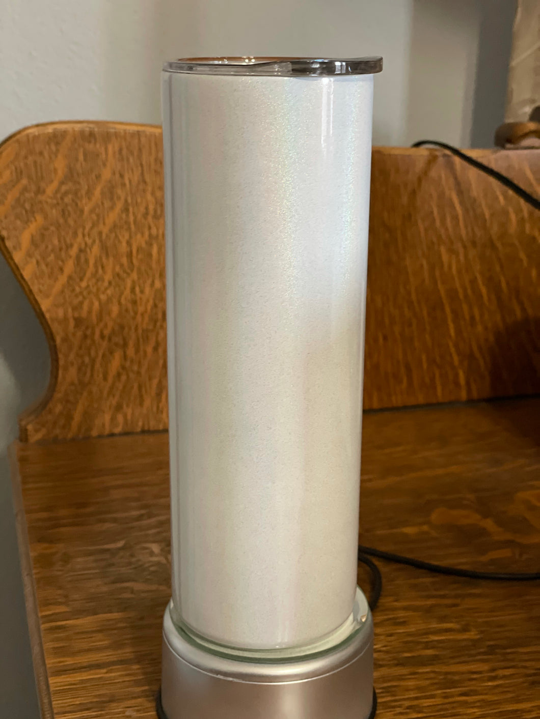 Glitter shimmer multi color 20 oz straight tumblers